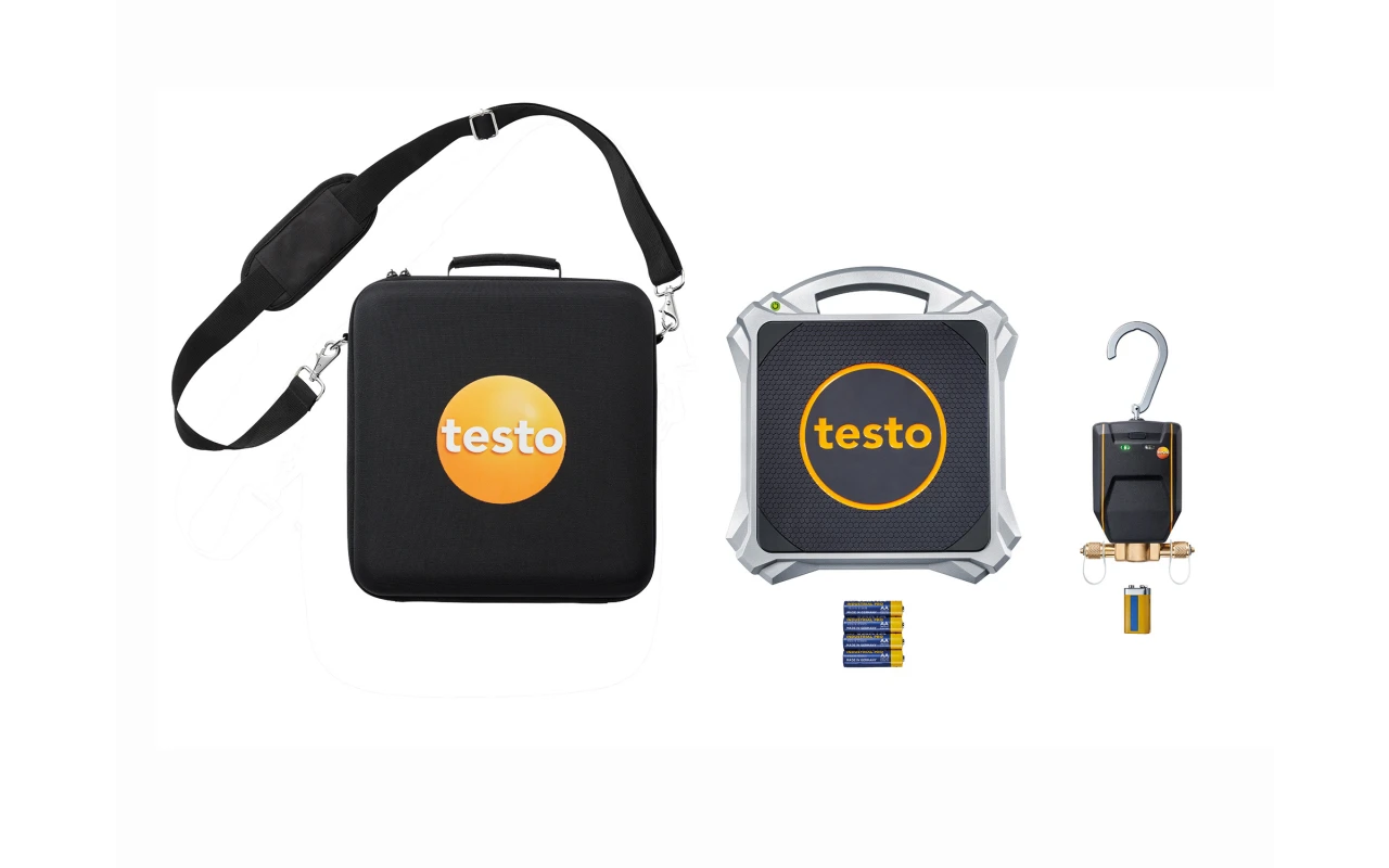 testo 560i szett - Digitális hűtőközeg-mérleg és intelligens szelep Bluetooth® kapcsolattal