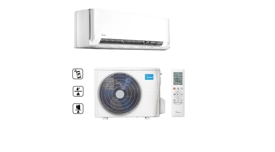 Midea Breezeless E Split 2,6KW, MCB-09-SP oldalfali klímaberendezés