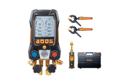 testo 570s Okos Vákuum szett - Okos digitális szervizcsaptelep vezeték nélküli hőmérséklet vákuum -és csőhőmérséklet érzékelőkkel
